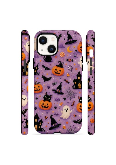 Velvoria Valestra Lavender Spooky Toss Apple iPhone Uyumlu 14 Darbe Korumalı Kılıf Valestra Select - Lavender Spooky Toss