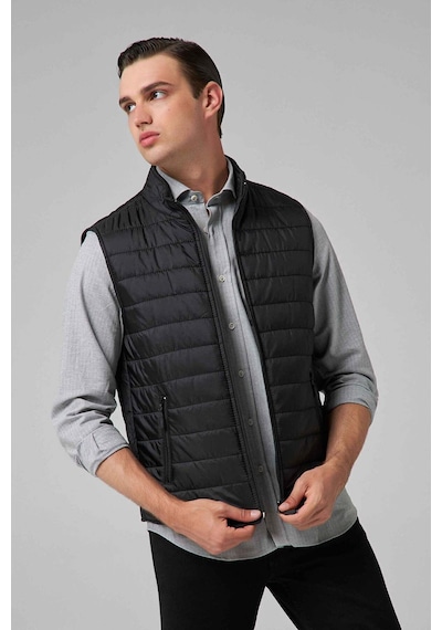 D's Damat Regular Fit Siyah Dik Yaka Elyaf Dolgulu Mevsimlik Fermuarlı Yelek Mont 7HF07ORT42611 D's Damat Regular Fit Siyah Dik Yaka Elyaf Dolgulu Mevsimlik Fermuarlı Yelek Mont 7HF07ORT42611
