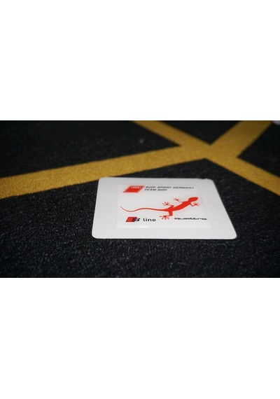Audi S Line Quattro Gecko Logo Damla Silikon Plaka Logo Arma Ambl