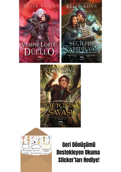 Vampir Lordu İle Düello + Seçilmiş Şampiyon Girdap Günlükleri İkinci Kitap + Çiftçinin Savaşı Altın Muhafızlar Serisi 3