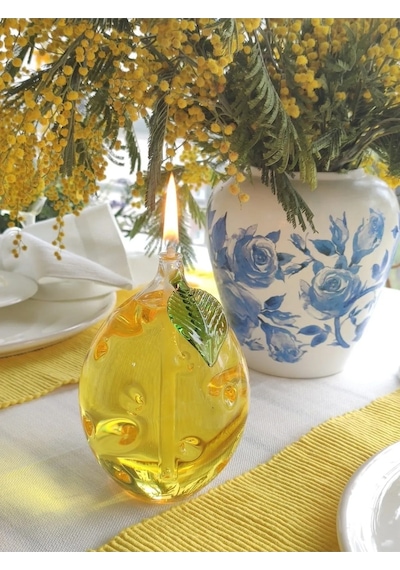 250ml Sarı Kandil Yağı Kokusz Dumansız Iç Mekan Gaz Lambası Yakıt Sarı