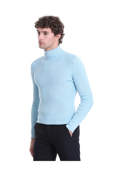 Hatemoğlu Mavi Slim Fit Fitilli Balıkçı Yaka Yünlü Triko Kazak 34232023a01 Mavi Hatemoğlu Mavi Slim Fit Fitilli Balıkçı Yaka Yünlü Triko Kazak 34232023a01 Mavi