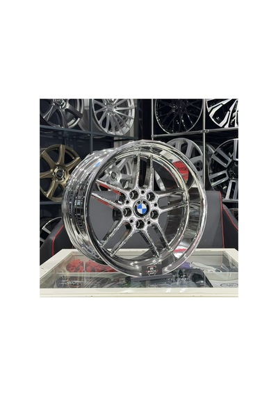 18 İnç 5x120 Bmw E34 E39 Ön:8,5 Arka:10 M Parallel Krom Jant Modeli 4adet
