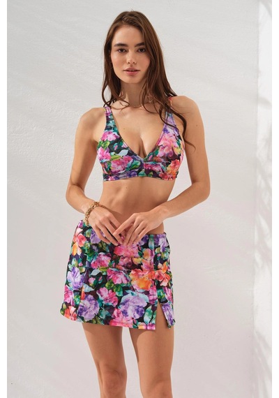 Pierre Cardin Pearl Etekli Fra Bikini Takım Üçlü Set Violet 231228 Pembe