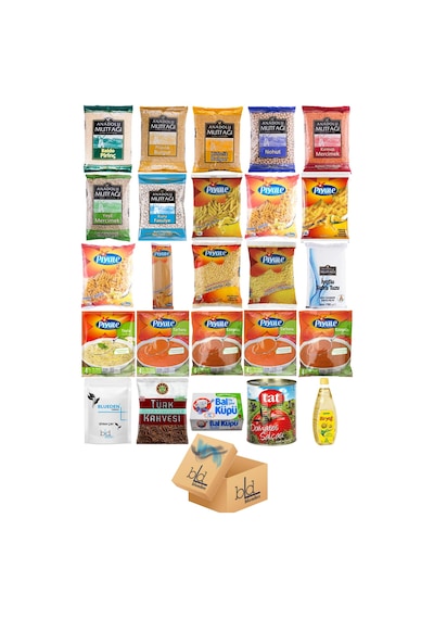 Blueden Kurban Kumanya Yardım Erzak Kolisi 25 Parça 13 Nolu Paket