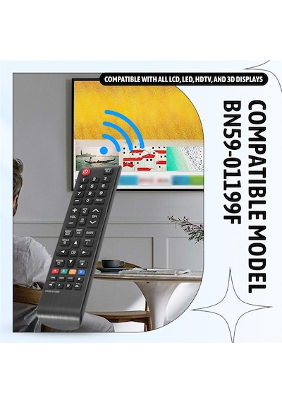 Xiaaokeji Samsung-tv-uzaktan Kumanda Tüm Samsung Lcd 3d Akıllı Tv'ler İçin