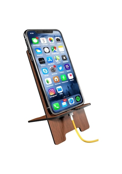 4 Adet Ahşap Telefon Tutucu Masaüstü Telefon Tutucu Video Film