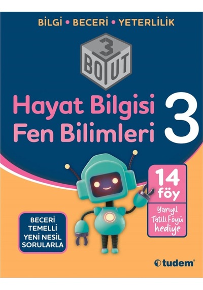 3 Sınıf Hayat Bilgisi Fen Bilimleri 3 Boyut Soru Bankası Tudemyay