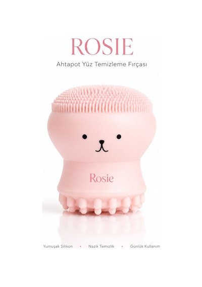 Rosie Ahtapot Yüz Temizleme Fırçası - Açık Pembe