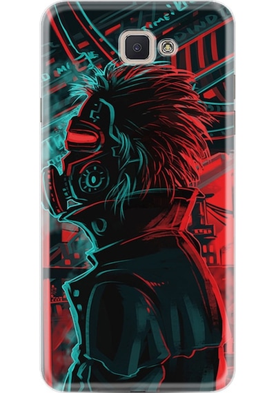 Samsung Uyumlu Galaxy C7 Kılıf Silikon Mask Mand 1686