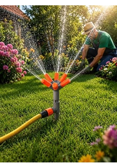 Döner Bahçe Sulama Fıskiyesi, 5'li Sprinkler Seti