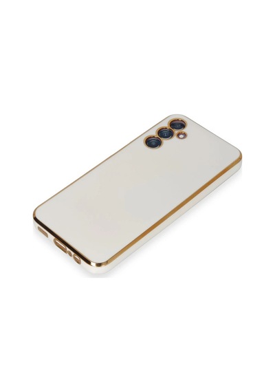 Uray Store Samsung Galaxy Uyumlu  M14 5g Kılıf Volet Silikon - Beyaz