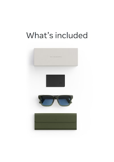 Meta Glasses Fury Racing Green Frame Light Blue Atlantic Lens
