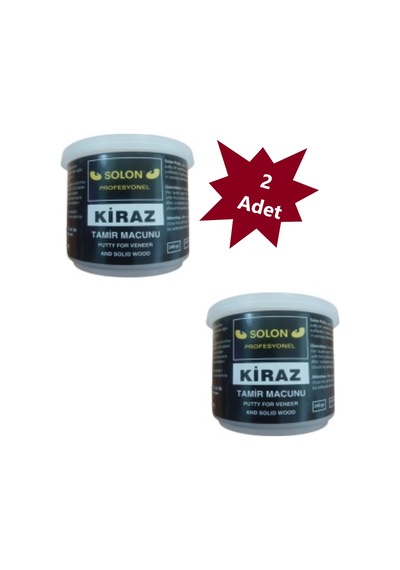 2 Adet Çok Amaçlı Ahşap Parke Masa Sehpa Çizik Çok Amaçlı Tamir Dolgu Macunu Kiraz 240 Gr