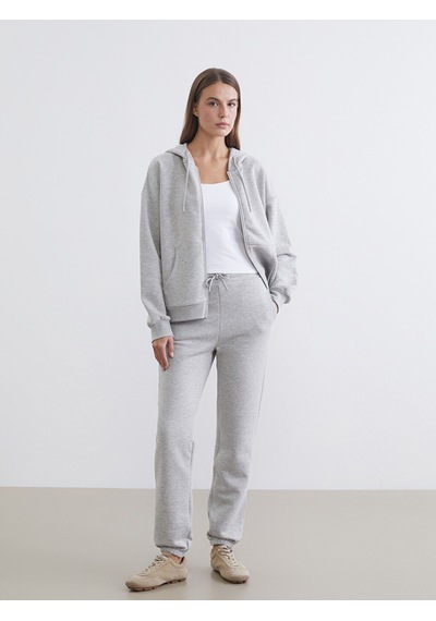 Lcw Everyday Gri Beli Lastikli Kadın Jogger Eşofman Altı