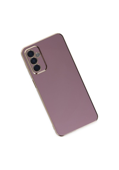 Samsung Galaxy Uyumlu - M23 Kılıf Volet Silikon - Mor