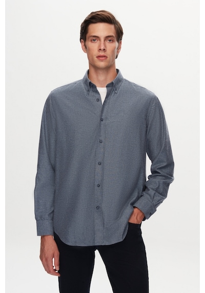 D'S Damat Ds Damat Comfort İndigo Düz Gömlek 1hc02hd12265m İndigo