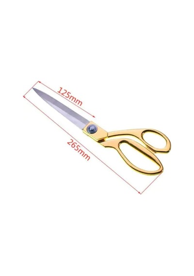 Diba Avm Profesyonel Terzi Makası Profesyonel Metal Terzi Makası Altın Renkli Büyük Boy 25 Cm, 1202458769015