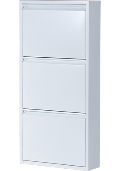Kaser Metal 3'lü Beyaz Ayakkabılık