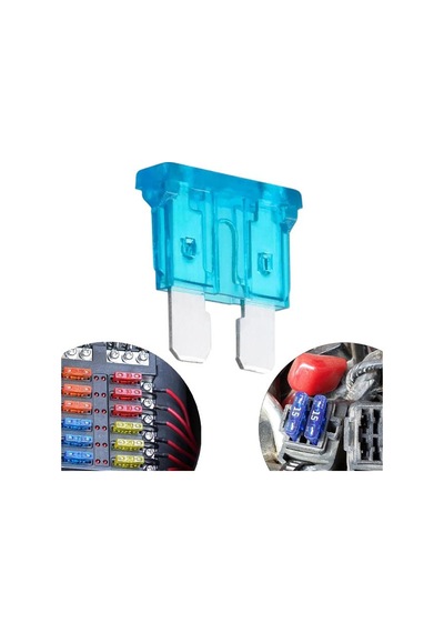 Powermaster 15 Amper Aşırı Yük Ve Kısa Devre Koruma Bıçaklı Oto Sigortası 100lü Paket