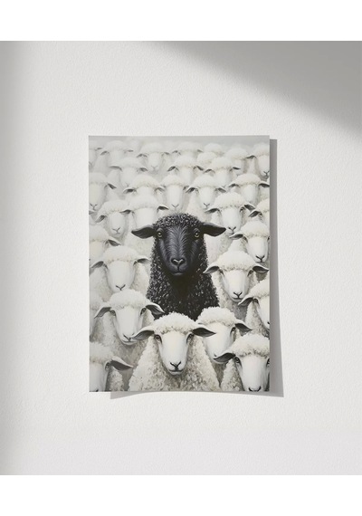 Çerçevesiz Poster Sürünün Tam Ortasında