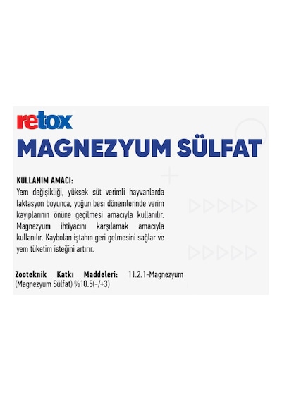 Retox Magnesıum Sülfat 500 Gr 1 Koli - 24'lü