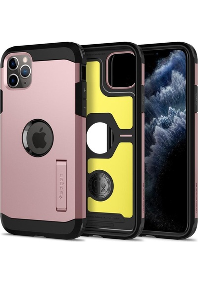 Spigen Apple Uyumlu iPhone 11 Pro İle Kılıf Tough Armor Xp Rose Gold