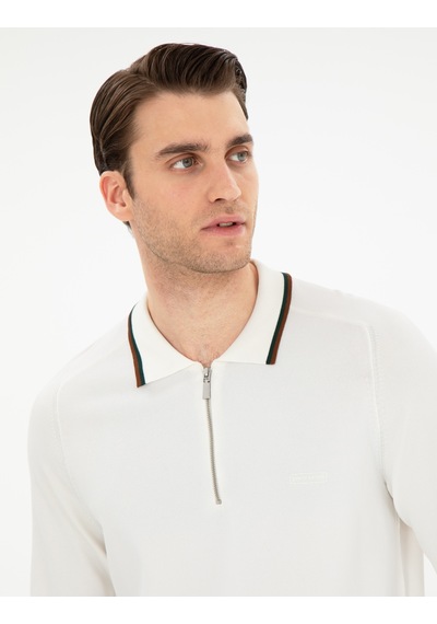 Pierre Cardin Erkek Ekru Kazak /triko 50296452-vr019 Ekru