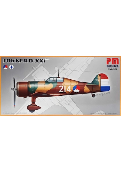 Fokker D-xxı Pm Model Demonte Plastik Uçak Maket Kiti