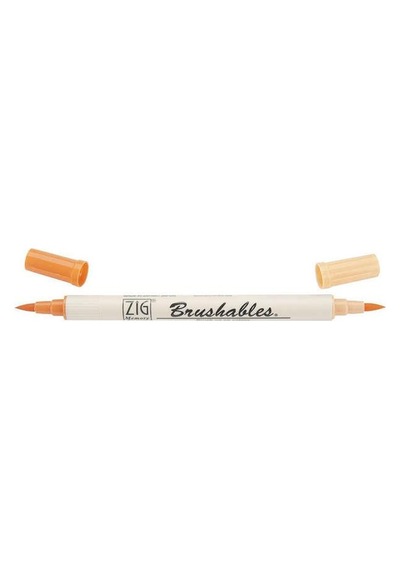 Zig Brushables 2 Renk Tonu Fırça Uçlu Marker Kalem 070 Pure  Orang