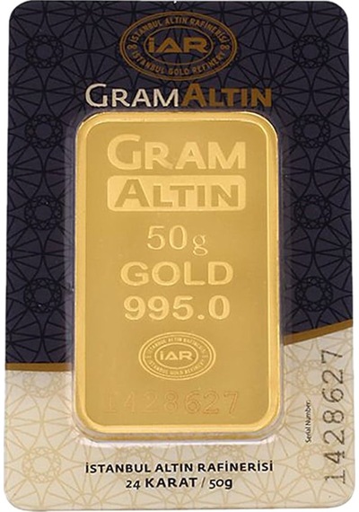 İAR 24 Ayar Külçe Altın 50 G