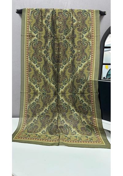 Aminenesil Modal İpek Şal Haki Renk 75217263