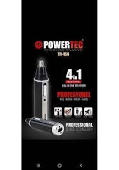 Powertec 4'ün 1 Arada Kaş Burun Kulak Tıraş Makinesi
