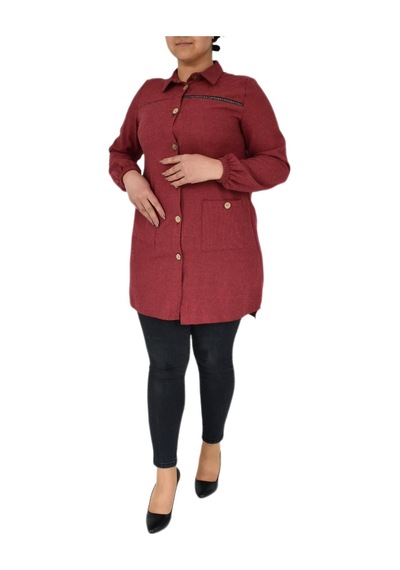 Kadın Kışlık Cepli Tunik BGL-ST02343