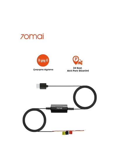Resmi Distribütör  Up03 Park Gözetim Modu Kablosu M500 / Omni Hardwire Kit