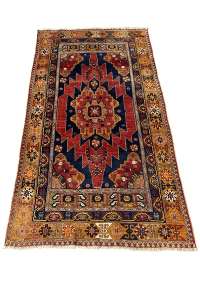 El Dokuma Antika 140 Yaşında Zile Halısı 130x230 Kök Boya Başyapıt Halı Kiremit