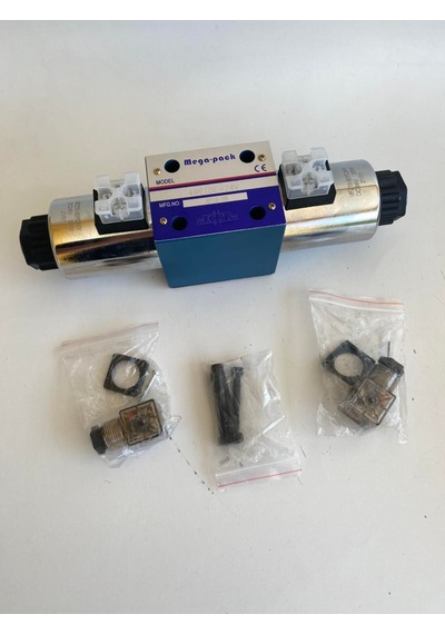 Mega-pack 4WE10E-24V Ekskavatör Selonoid Hidrolik Yön Kontrol Val