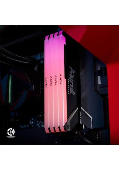 Kingston Fury Beast Rgb 16 Gb 3600 Mhz Cl18 Kf436c18bb2a/16 Ddr4 Ram