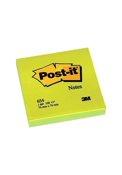 Post-İt 654 Sarı  76x76 Yapışkan Not Kağıdı