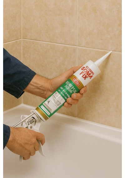 Somafıx Se281 Universal Silicone Beyaz / Genel Amaçlı Silikon Mastik / Su Geçirmez, Esnek, Hızlı Kuruyan Ba