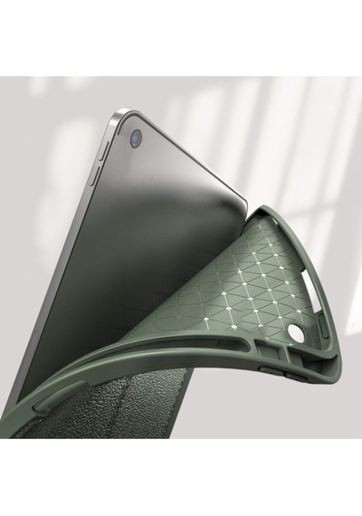 Apple Uyumlu iPad Pro 11'' 2022 4. Nesil M2 Çip Deri Görünümlü Kalemlikli Kılıf Lux Case Kılıf