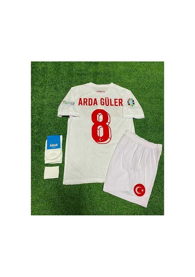 Euro 2024 Türkiye Ar.d.a. Güler Beyaz 8 Numara Çocuk Forması 4'lü