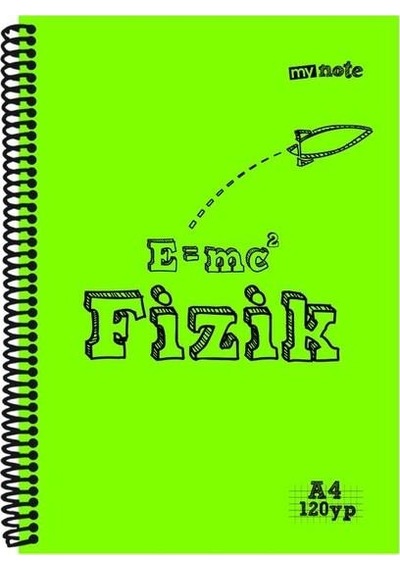 Mynote A4 Plastik Kapak Spiralli Derse Özel Defter Müzik 40 Yp