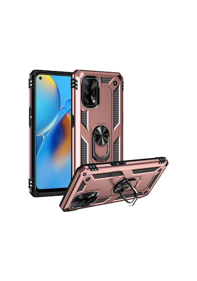 Oppo A74 Yüzüklü Standli Vega Kilif Ekran Koruyucu 510713489