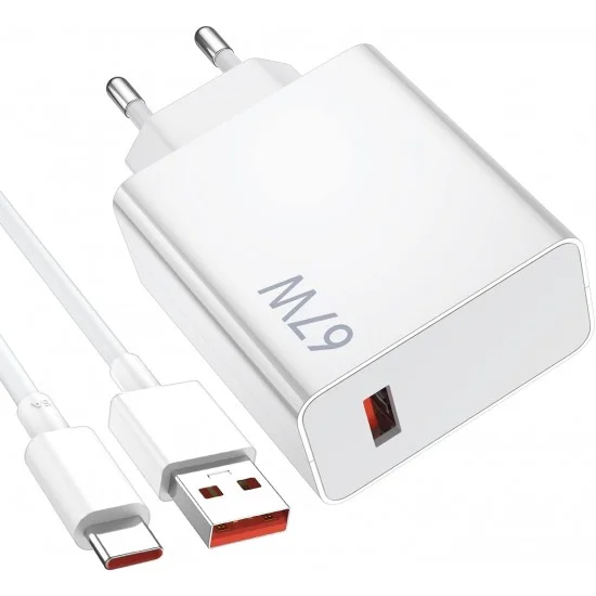 Xiaomi Redmi Note 8 8 Pro 9 9 Pro 10 10 Pro Uyumlu 67 Watt Hızlı Şarj Aleti 67w Adapör Ve Kablo -