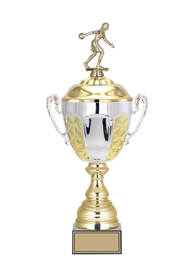 Odak Kupa - Figürlü Kupalar - Bowling Kadın Figürlü Kupalar Fg-087 A - 48 Cm Altın - Beyaz
