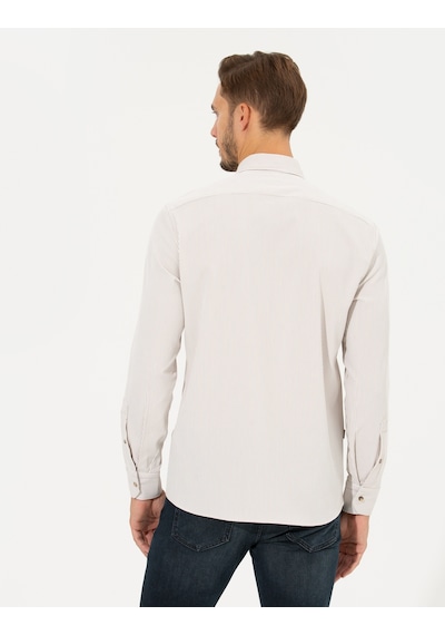 Pierre Cardin Erkek Bej Gömlek Desenli 50262722-vr011 Bej Pierre Cardin Erkek Bej Gömlek Desenli 50262722-vr011 Bej