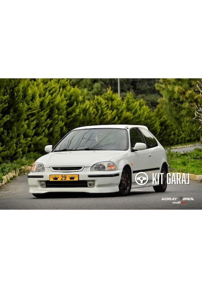 Kit Garaj Civic 96-98 Typer Ön Ek Plastik Sportif & Dayanıklı Tasarım Boyasız