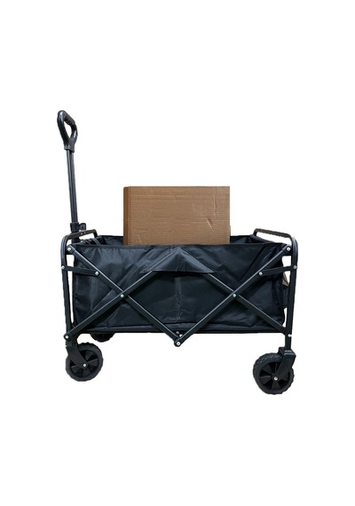 Yek Outdoor Mini Katlanabilir Evcil Hayvan Taşıma, Plaj Ve Kamp Arabası Siyah
