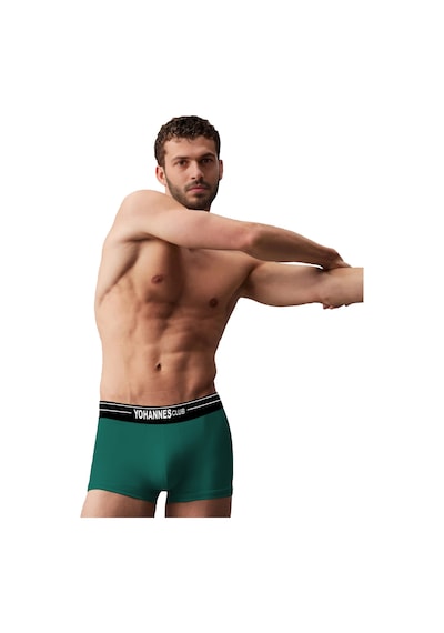 Yohannes Club, Erkek Özel Keseli Pamuklu Boxer, Renk Seçenekli, 3'lü Paket, Bordo,yeşil,mavi Bordo - Mavi - Yeşil
